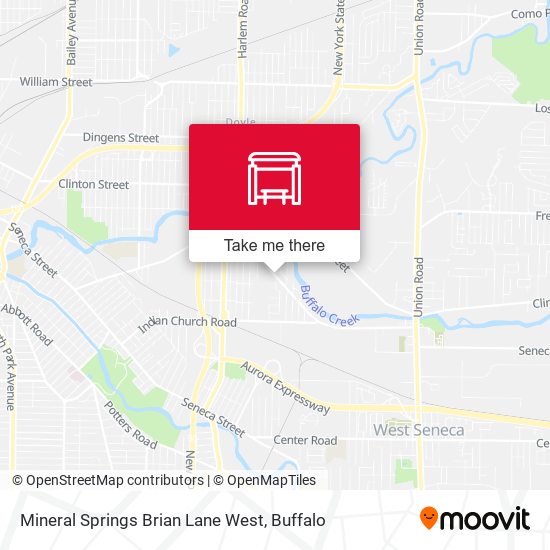 Mineral Springs Brian Lane West map