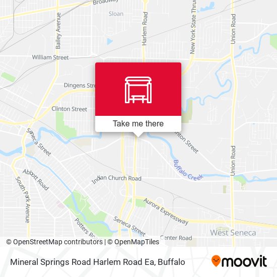 Mineral Springs Road Harlem Road Ea map