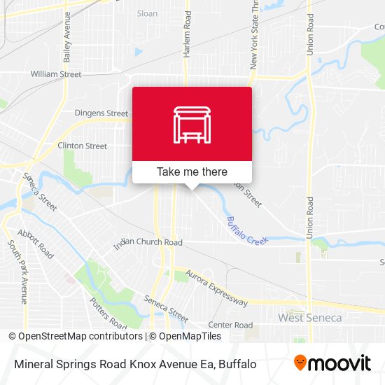 Mineral Springs Road Knox Avenue Ea map