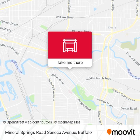 Mineral Springs Road Seneca Avenue map