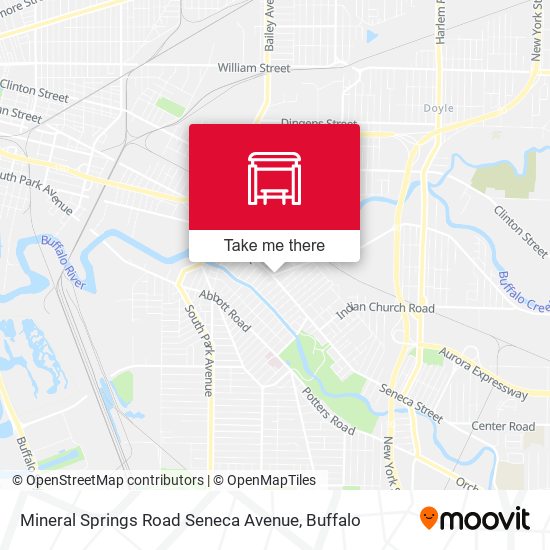 Mapa de Mineral Springs Road Seneca Avenue