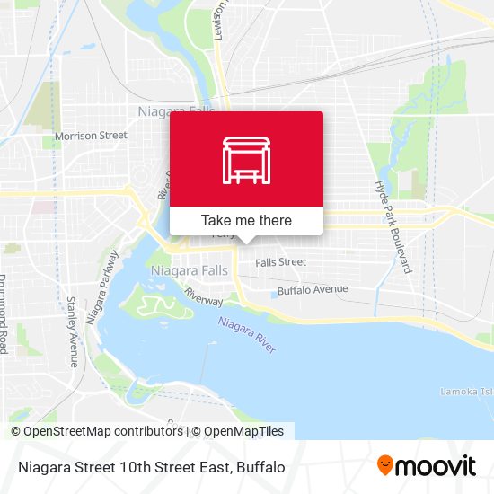 Mapa de Niagara Street 10th Street East