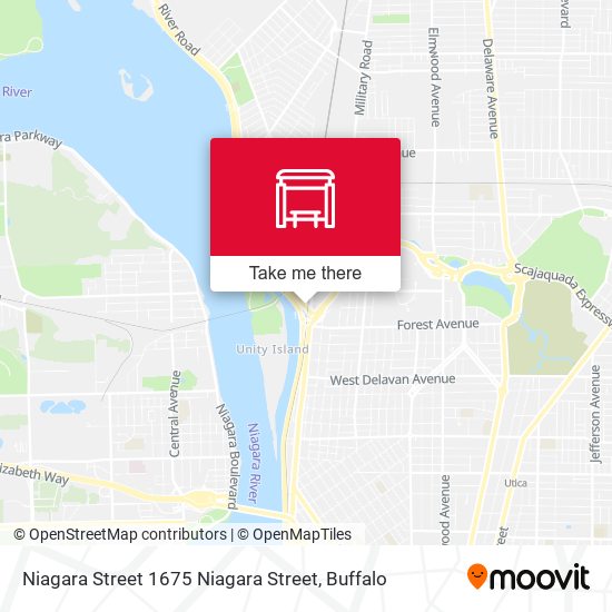 Mapa de Niagara Street 1675 Niagara Street