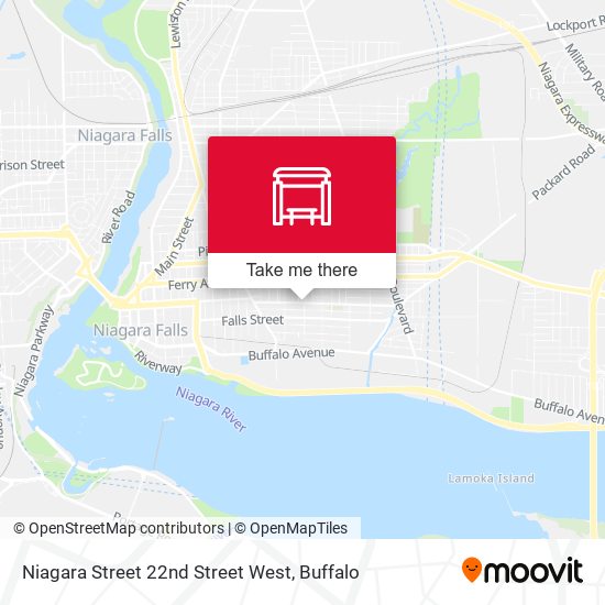 Mapa de Niagara Street 22nd Street West