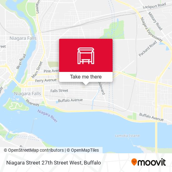 Niagara Street 27th Street West map