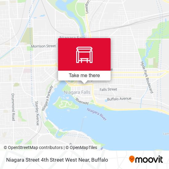 Mapa de Niagara Street 4th Street West Near