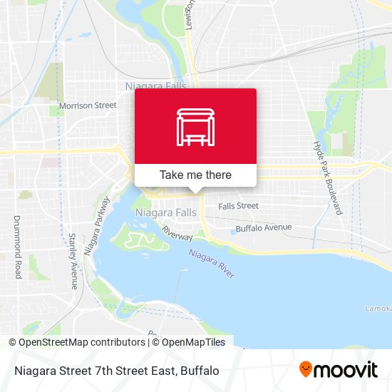 Mapa de Niagara Street 7th Street East