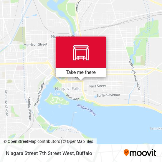 Niagara Street 7th Street West map