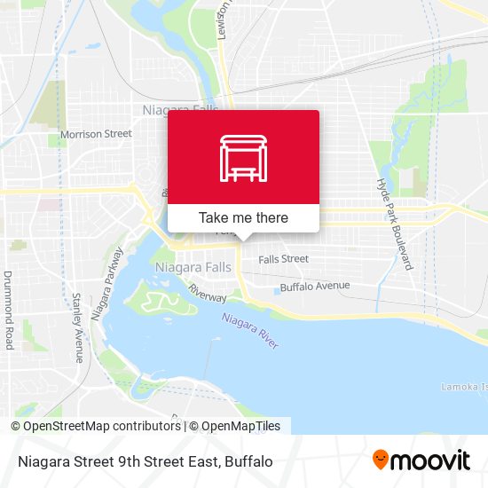 Niagara Street 9th Street East map