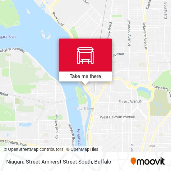 Mapa de Niagara Street Amherst Street South