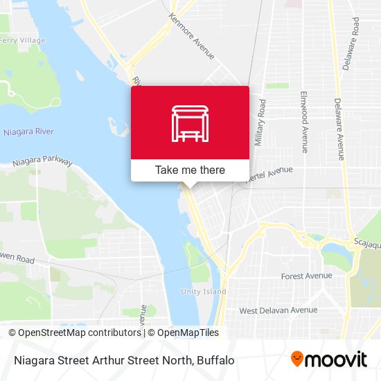 Niagara Street Arthur Street North map