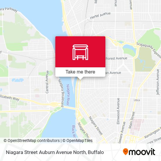 Niagara Street Auburn Avenue North map