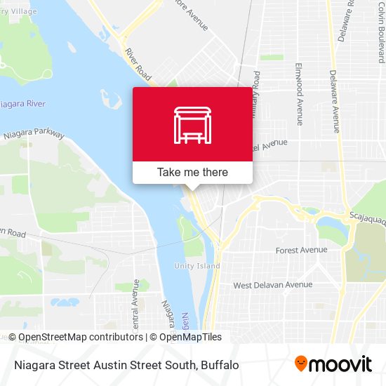 Niagara Street Austin Street South map
