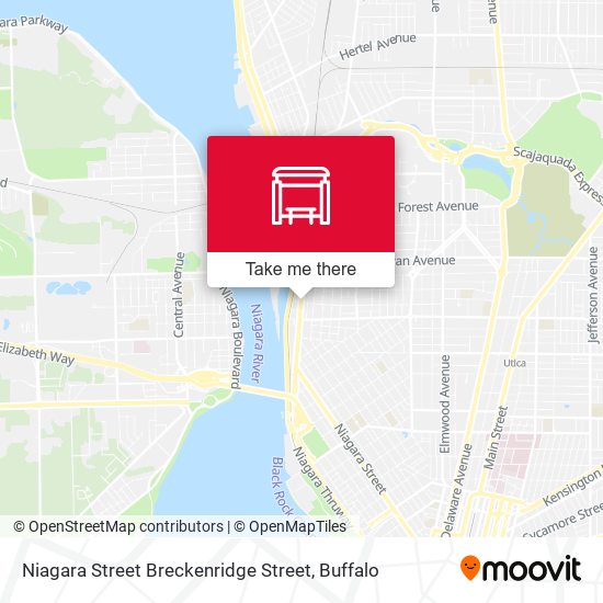 Mapa de Niagara Street Breckenridge Street