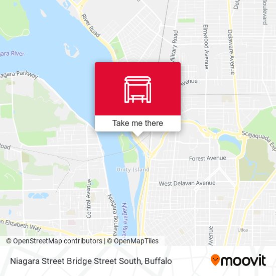 Mapa de Niagara Street Bridge Street South