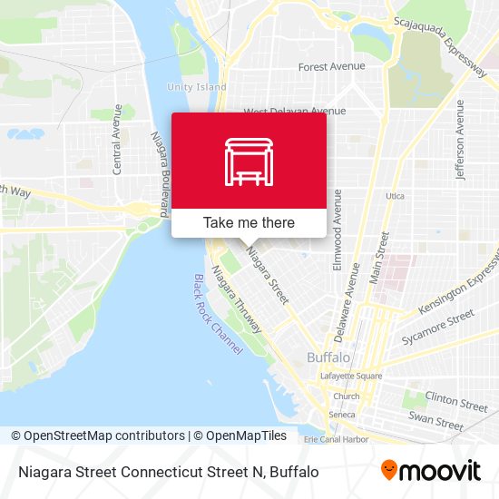 Niagara Street Connecticut Street N map