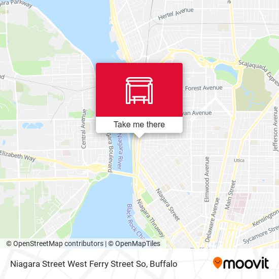 Niagara Street West Ferry Street So map