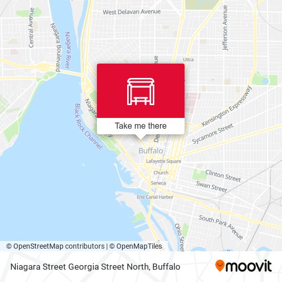 Niagara Street Georgia Street North map