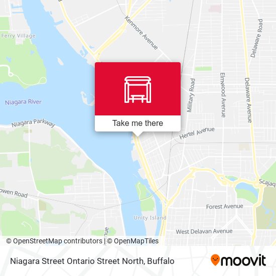 Niagara Street Ontario Street North map