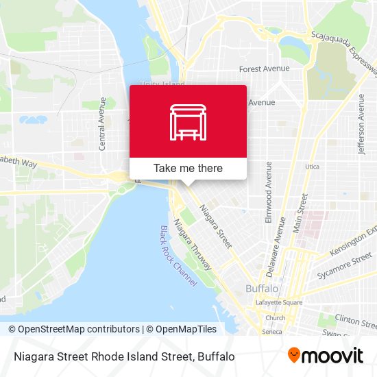 Mapa de Niagara Street Rhode Island Street