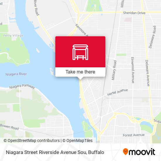 Niagara Street Riverside Avenue Sou map