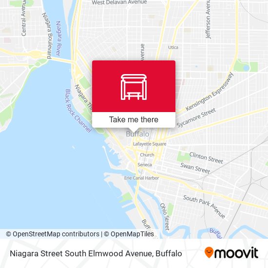 Mapa de Niagara Street South Elmwood Avenue