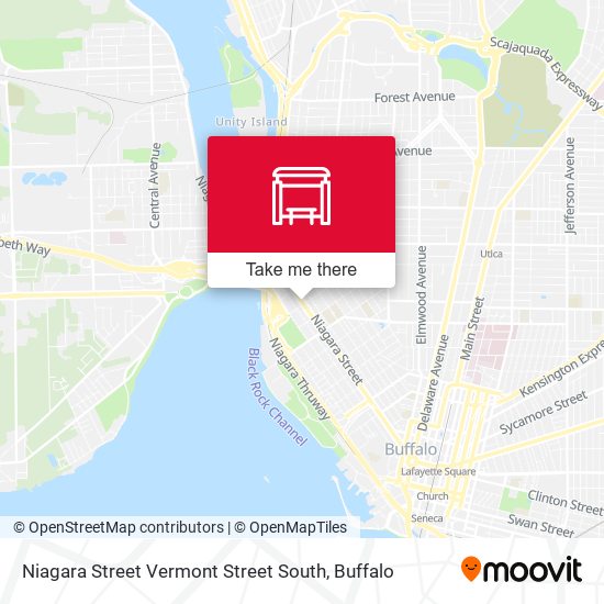 Niagara Street Vermont Street South map