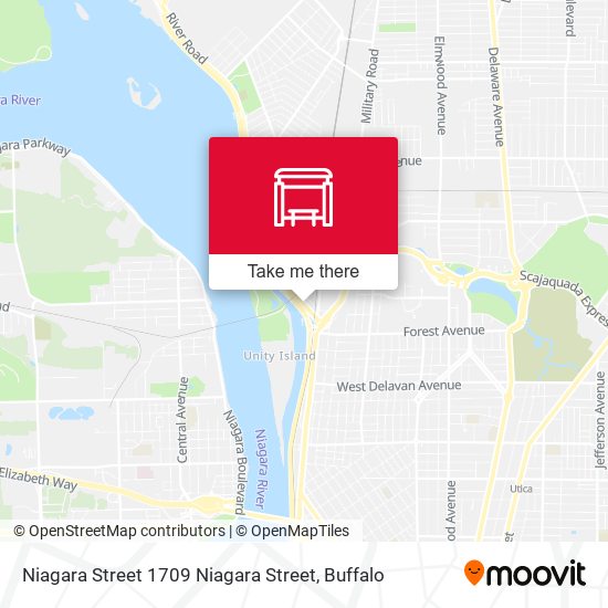 Niagara Street 1709 Niagara Street map