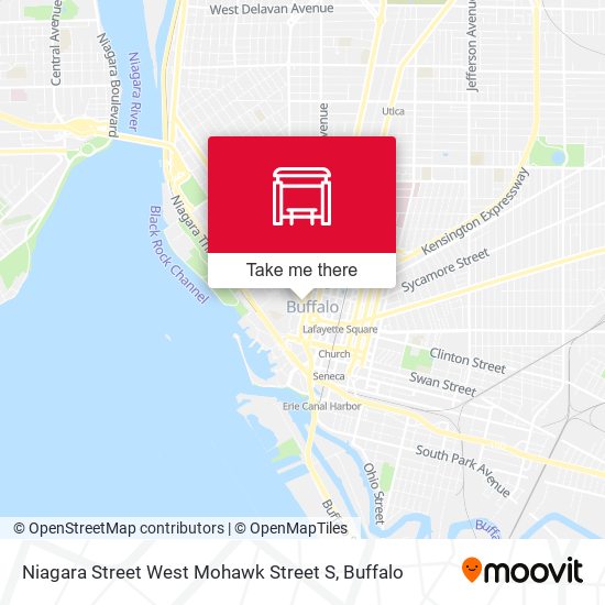 Niagara Street West Mohawk Street S map