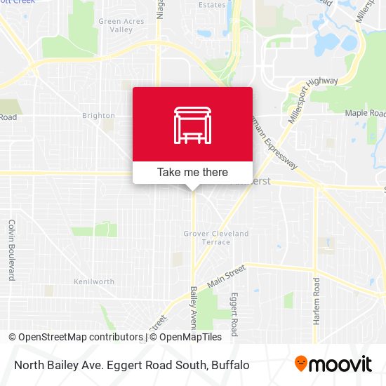 Mapa de North Bailey Ave. Eggert Road South