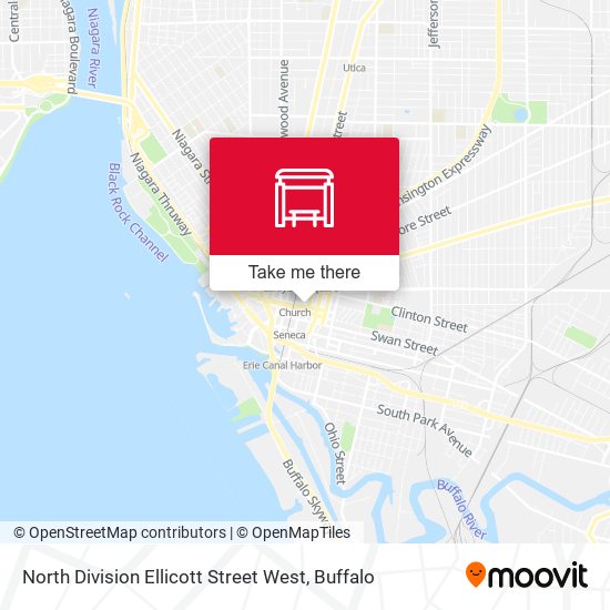 North Division Ellicott Street West map
