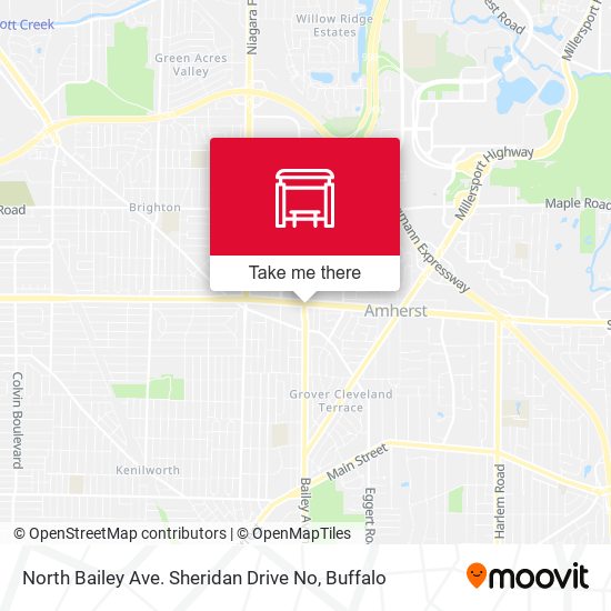 Mapa de North Bailey Ave. Sheridan Drive No