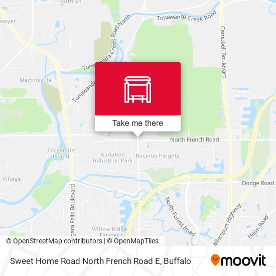 Sweet Home Road North French Road E map