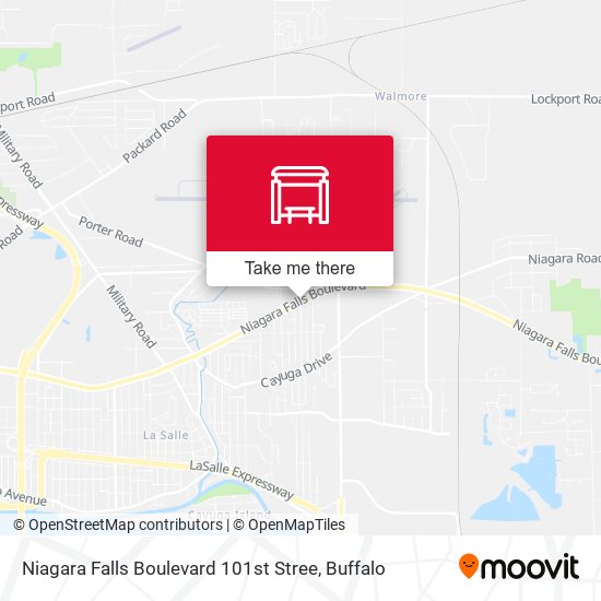 Niagara Falls Boulevard 101st Stree map