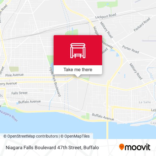Mapa de Niagara Falls Boulevard 47th Street