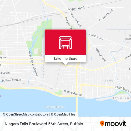Niagara Falls Boulevard 56th Street map