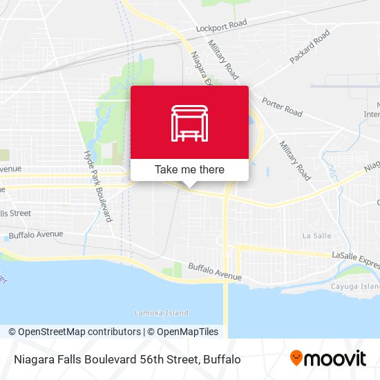 Niagara Falls Boulevard 56th Street map