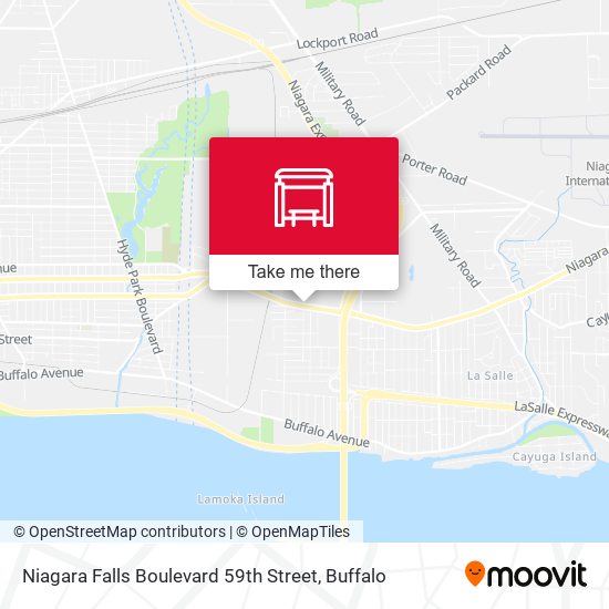 Niagara Falls Boulevard 59th Street map