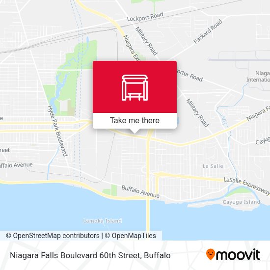 Mapa de Niagara Falls Boulevard 60th Street