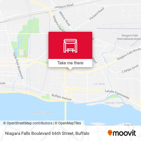 Mapa de Niagara Falls Boulevard 66th Street