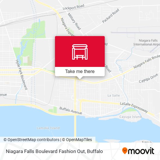 Niagara Falls Boulevard Fashion Out map