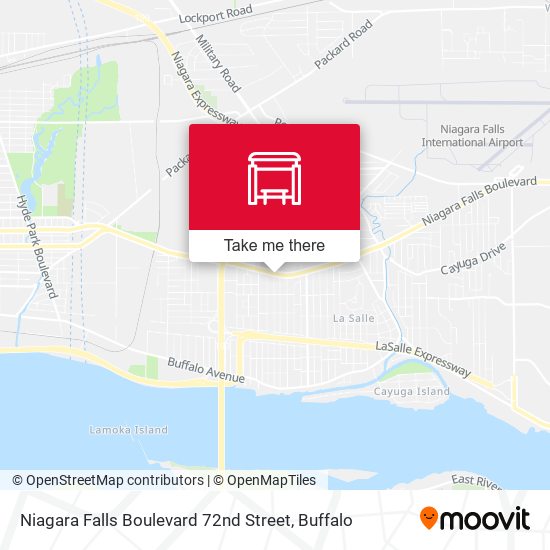 Mapa de Niagara Falls Boulevard 72nd Street