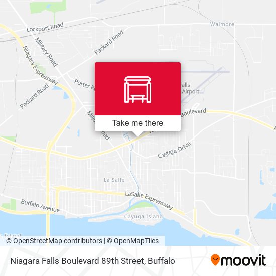 Niagara Falls Boulevard 89th Street map