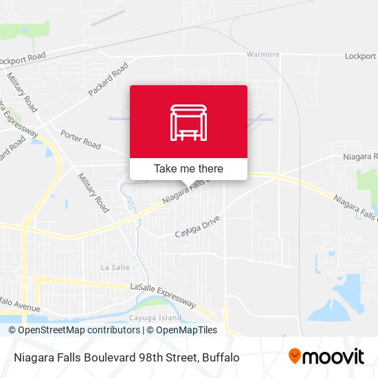Niagara Falls Boulevard 98th Street map