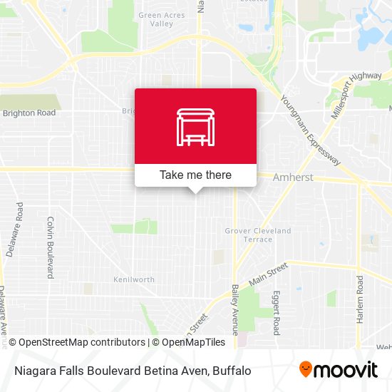 Niagara Falls Boulevard Betina Aven map