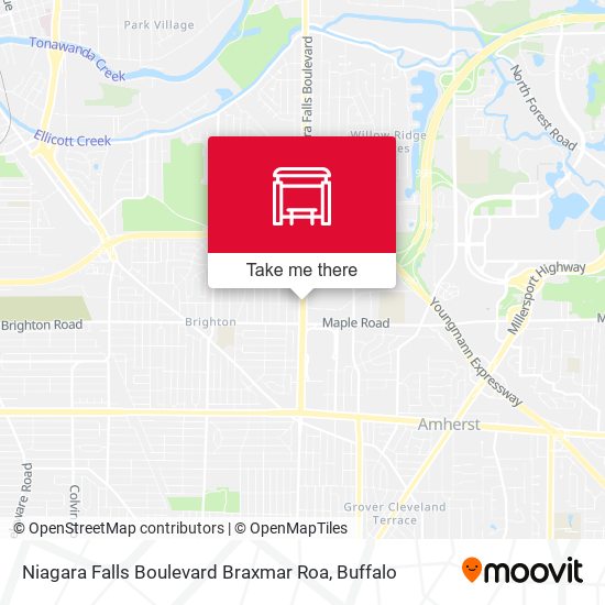 Niagara Falls Boulevard Braxmar Roa map