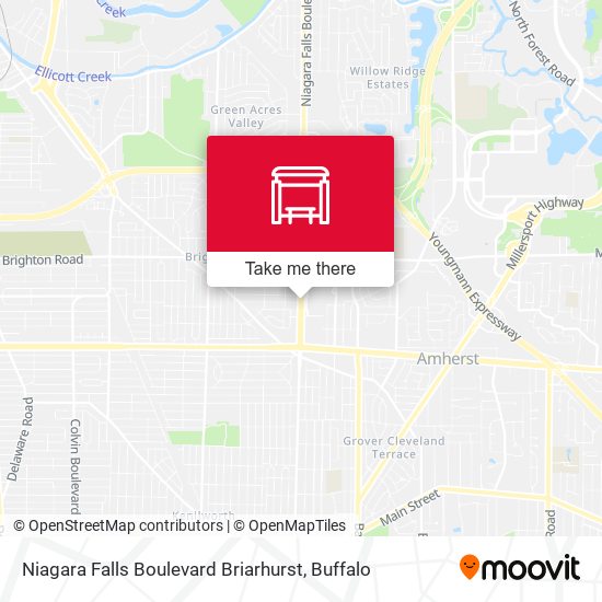 Niagara Falls Boulevard Briarhurst map