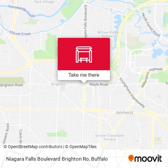 Niagara Falls Boulevard Brighton Ro map