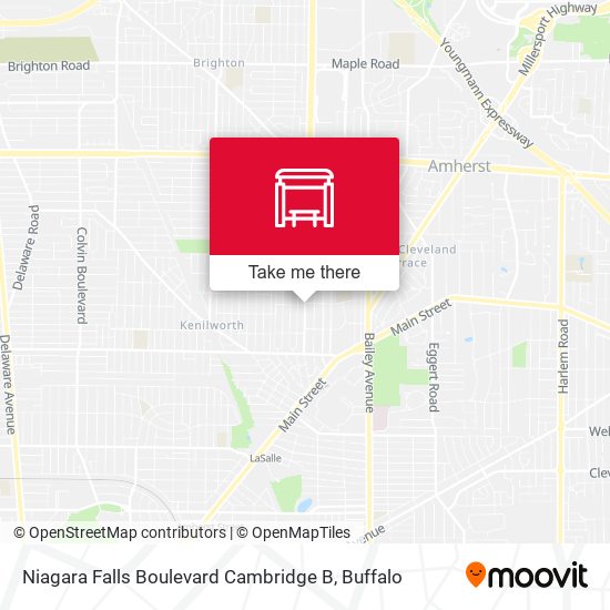Niagara Falls Boulevard Cambridge B map