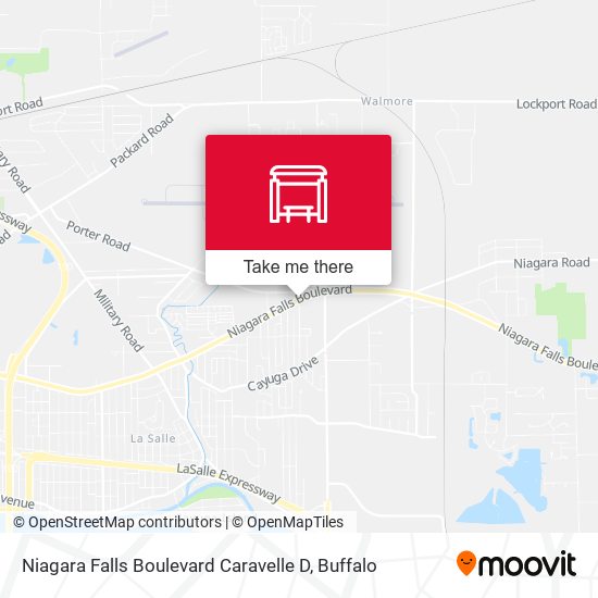 Niagara Falls Boulevard Caravelle D map